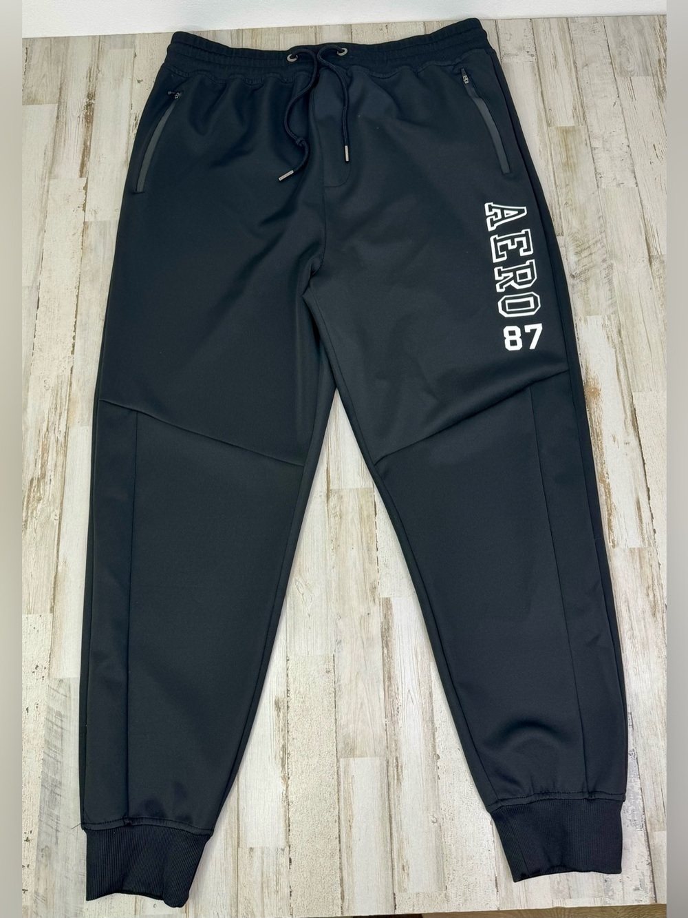 Aeropostale Jogger Pants Men's 2XL Black Tapered